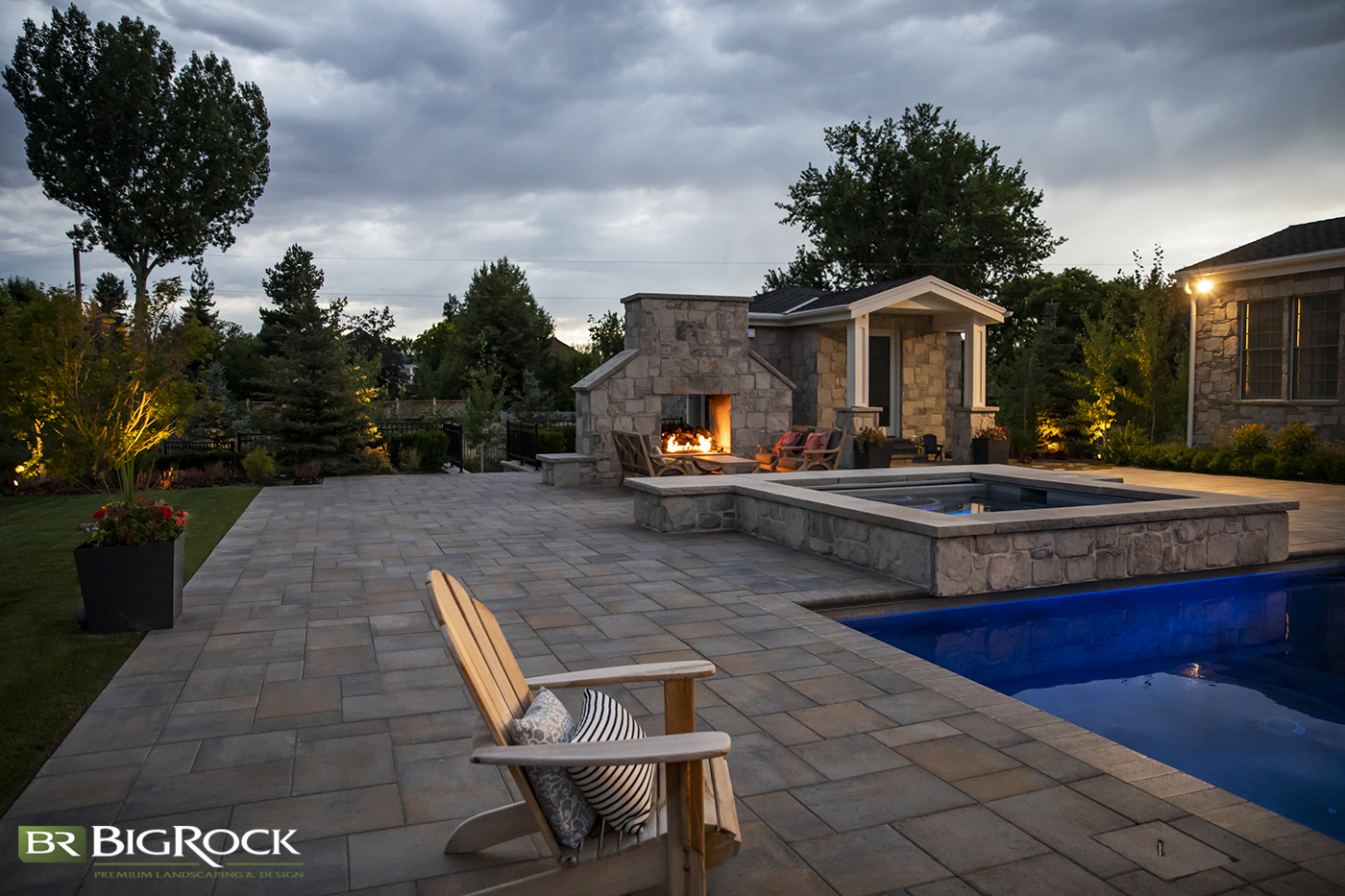 If your landscape design includes an inground pool, create a beautiful hardscape design to complete your pool. With the right cement, stone, or the perfectly chosen hardscape material, you can add beauty and texture to your backyard landscape and pool patio.