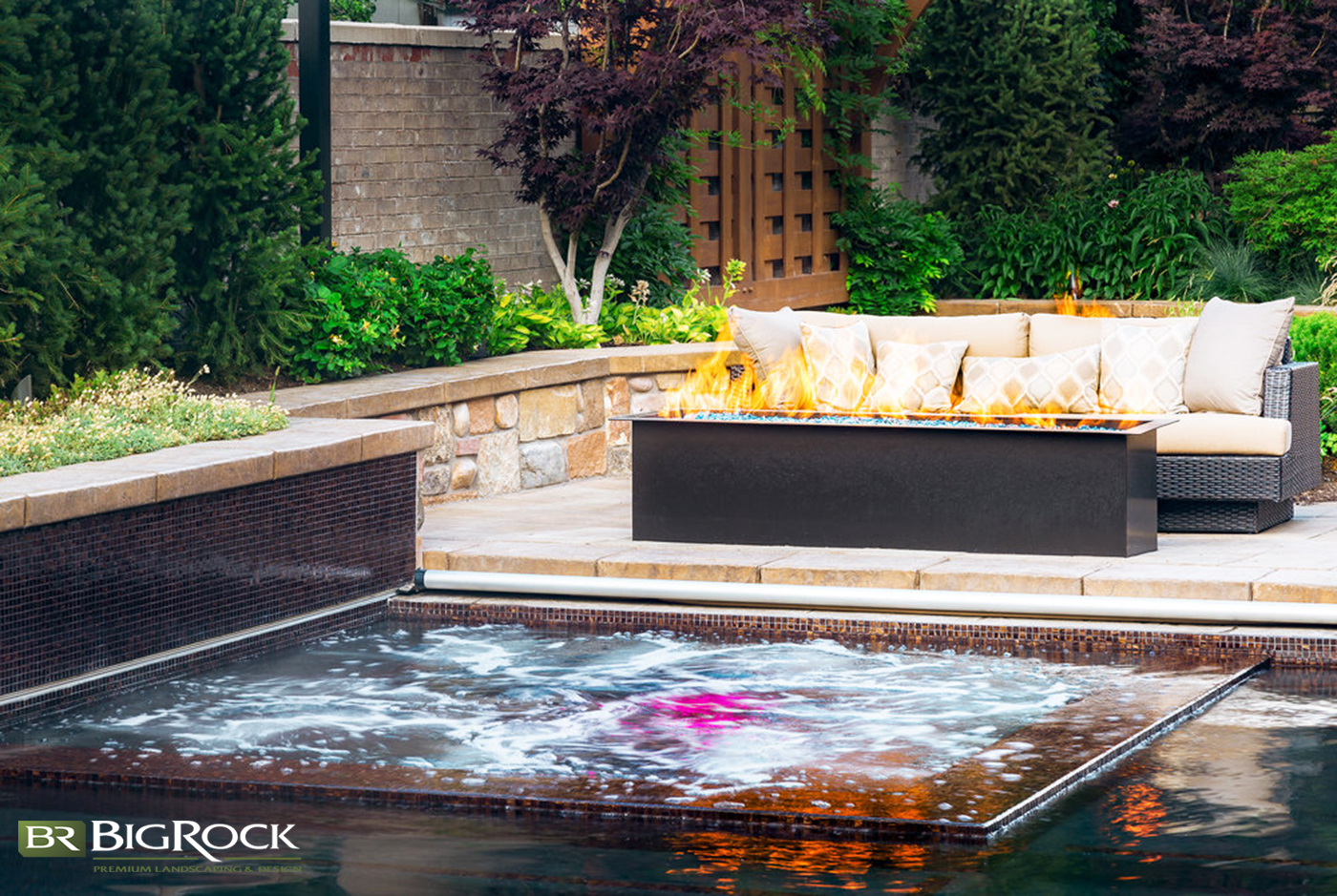 luxury pool landscaping