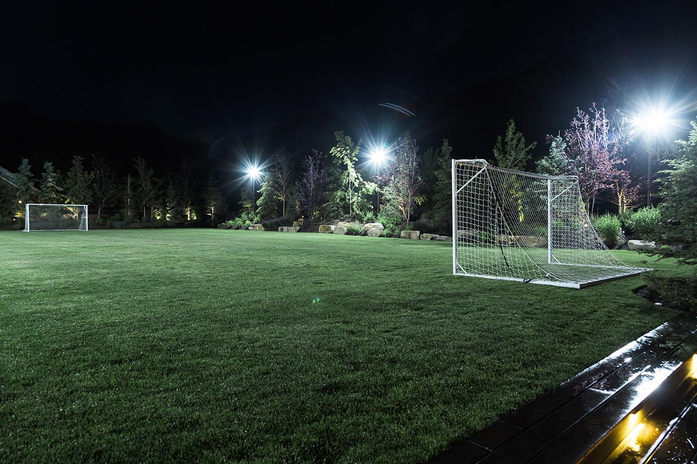 soccer field lawn lights for residential recreation