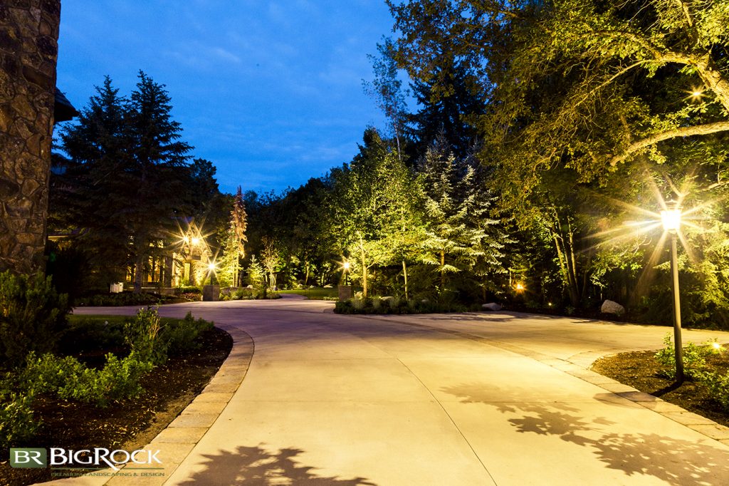 This type of lighting will typically be the strongest. This type of lighting is typically installed under garage eaves, over basketball or tennis courts, or over broad expanses or patios