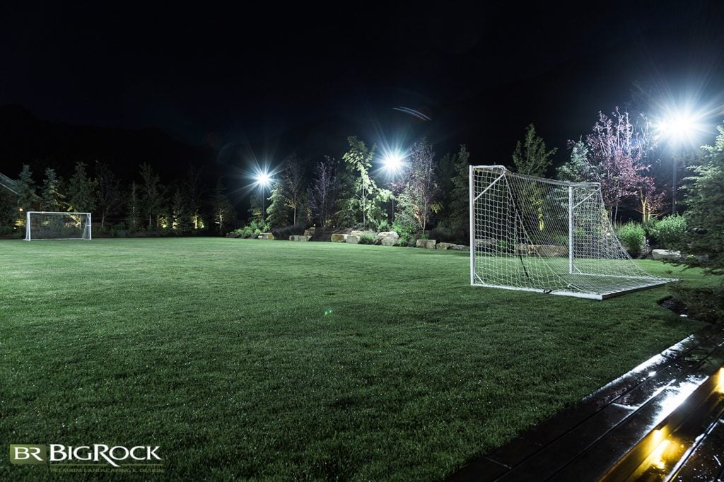 Lamp posts cast a rich wide-reaching glow; they light up a driveway or garage area nicely without resorting to a garish spotlight or floodlights