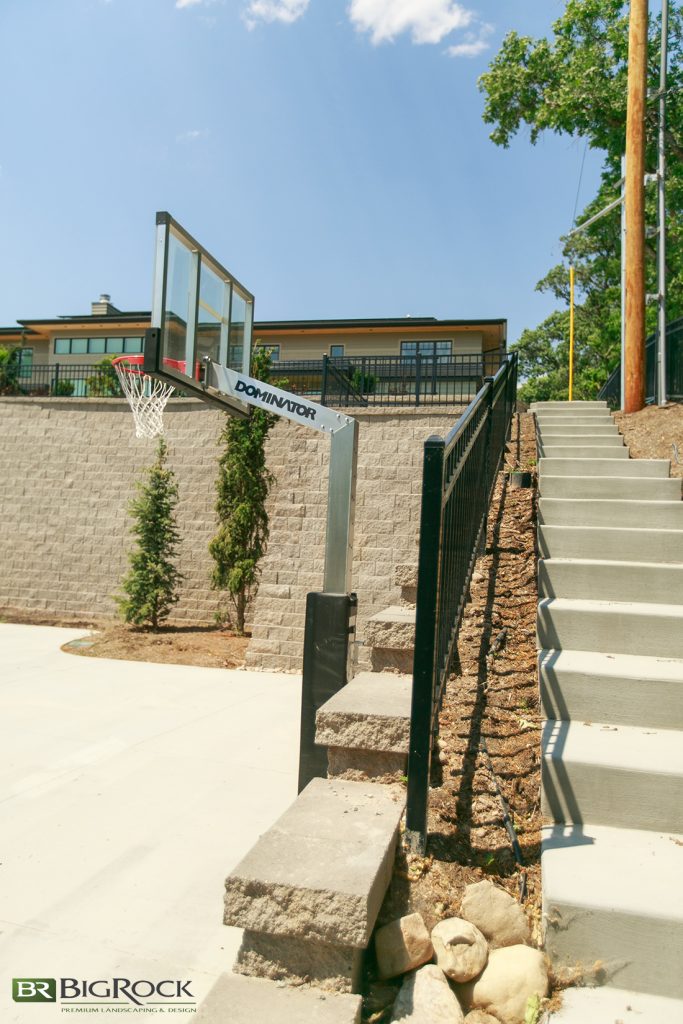 In order to get from lower areas in the yard to higher areas, we had to add stairs. And while you might think that outdoor stairs are an eyesore, they actually became focal points of the whole design