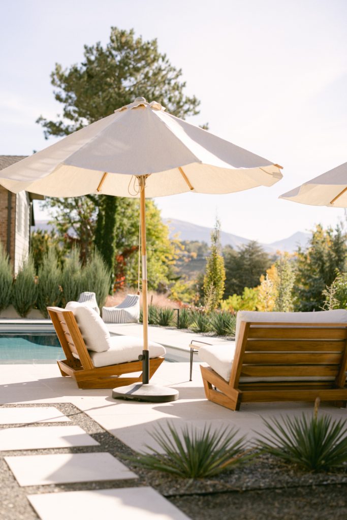 We love this poolside xeriscape design because it proves just how chic xeriscaped landscapes can be.