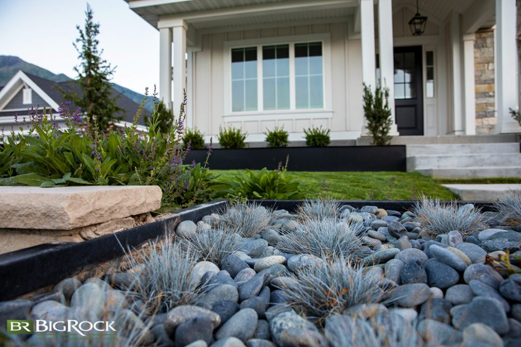 This is another great example of how we were able to work native plants into the front yard landscaping in a way that is environmentally friendly while also looking great.